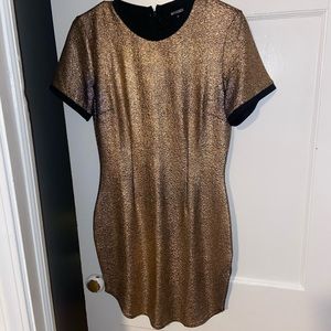 Gold mini dress - Missguided size 10 (more like size 6/8)